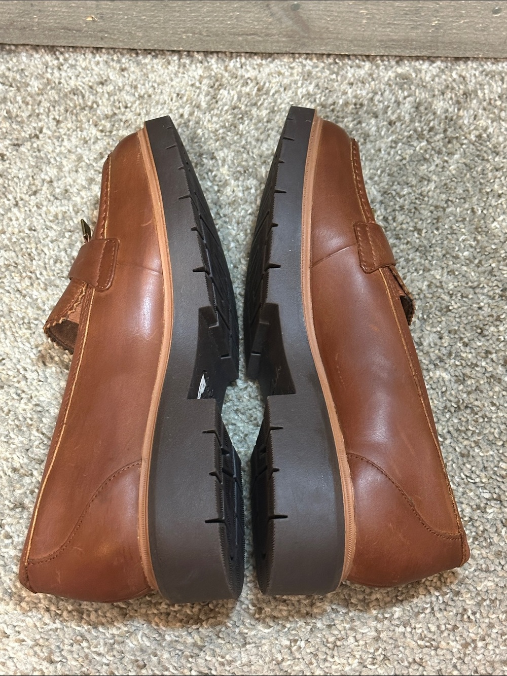 Clarks Collection Leather Loafer w. Tassel Westlynn Bella Tan Size 8 - Picture 2 of 8